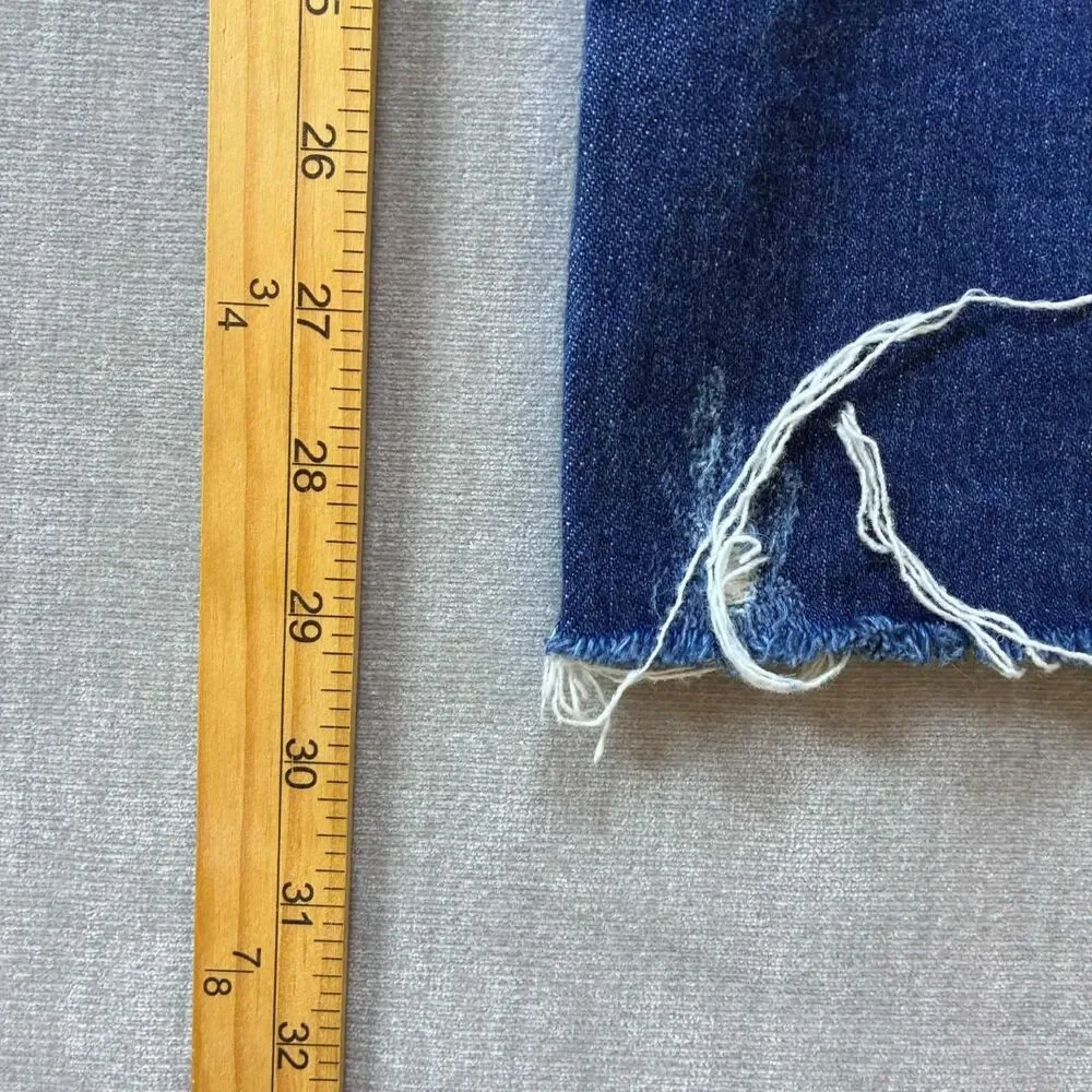 KanCan Womens Skinny Jeans Size 9 28 Medium Wash Distressed Raw Hem KC9341D